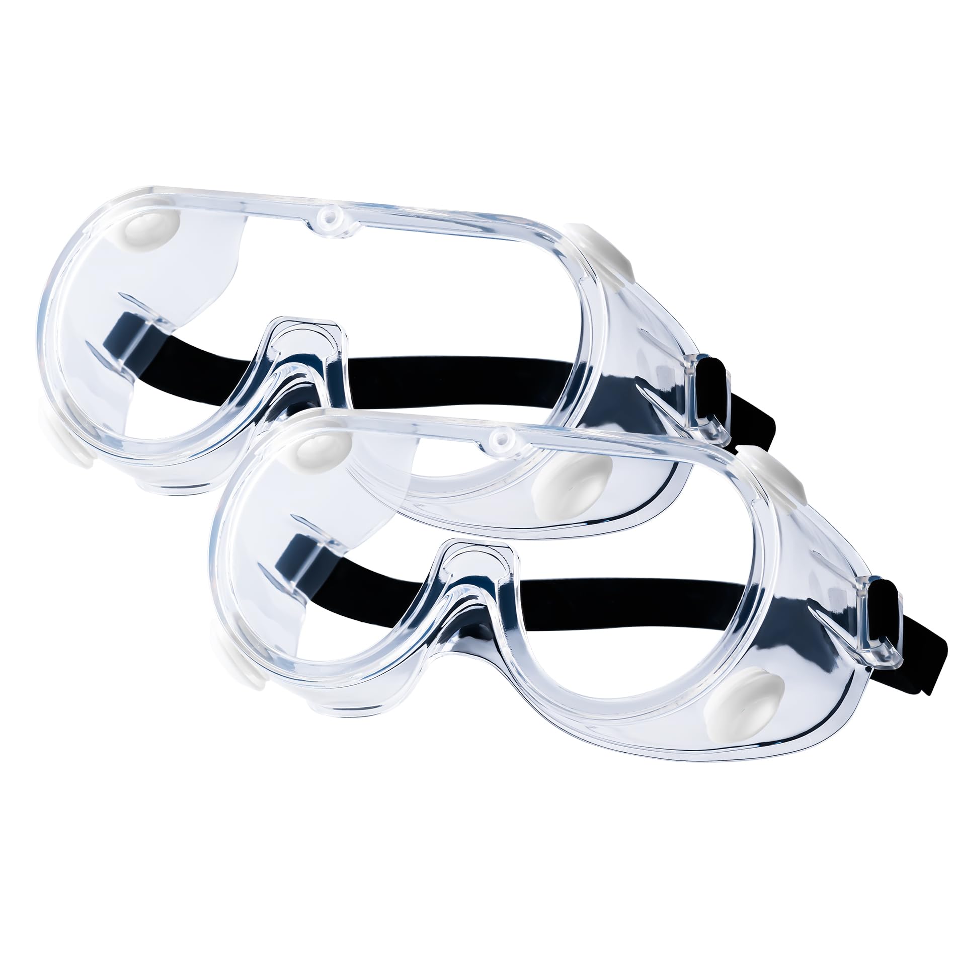 Peacoco 2-Pack Safety Goggles, Anti-Fog Lab Goggles, Over Glasses Safety Glasses for Chemistry Lab, Mowing, Woodworking, Painting, Construction, Industrial Use Peacoco 2-Pack Safety Goggles, Anti-Fog Lab Goggles, Over Glasses Safety Glasses for Chemistry Lab, Mowing, Woodworking, Painting, Construction, Industrial Use
