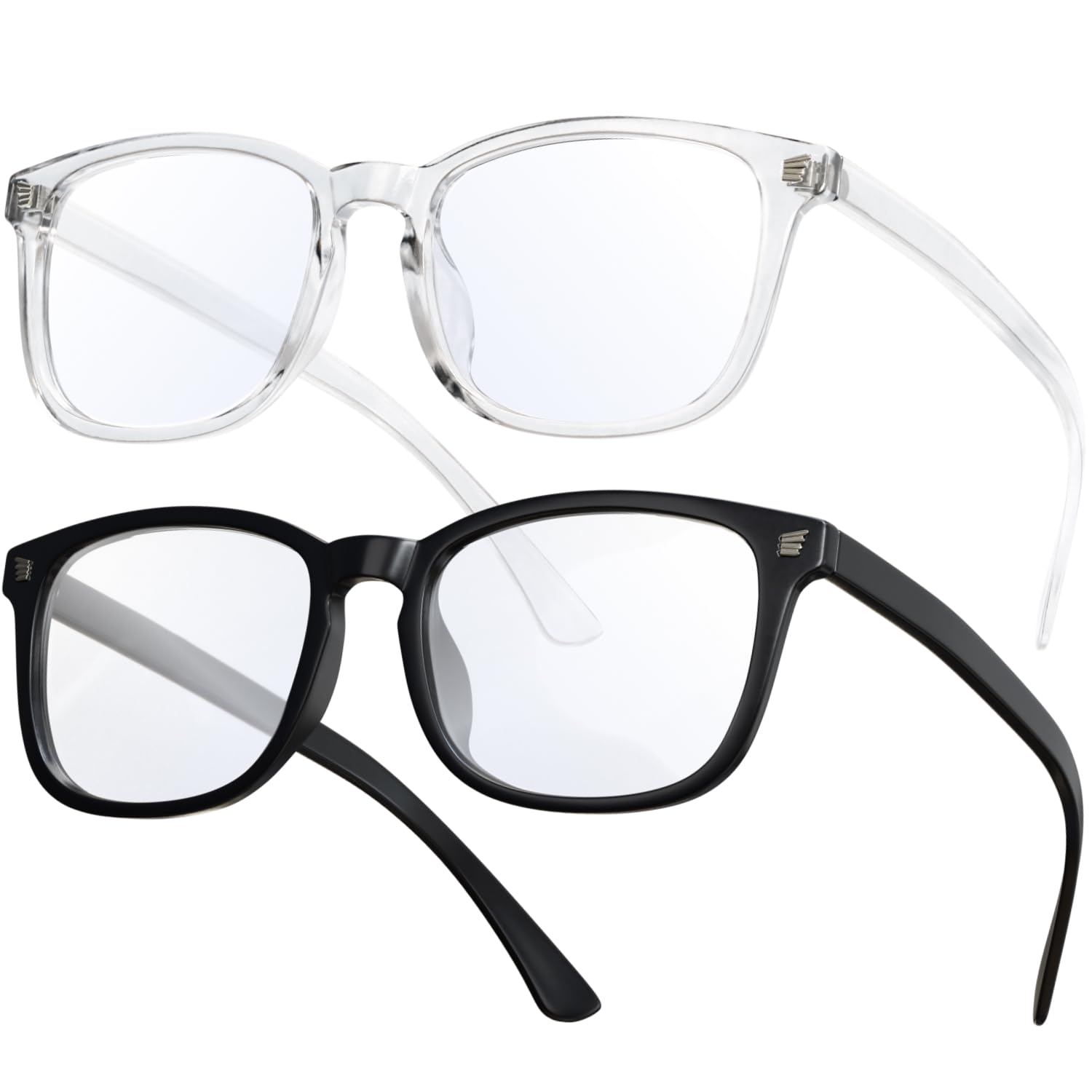 Peacoco 2 Pack Blue Light Blocking Glasses, Computer Reading/Gaming/TV/Phones Glasses for Women Men,Anti Eyestrain & UV Glare (Light Black x 2) Peacoco 2 Pack Blue Light Blocking Glasses, Computer Reading/Gaming/TV/Phones Glasses for Women Men,Anti Eyestrain & UV Glare (Light Black x 2)